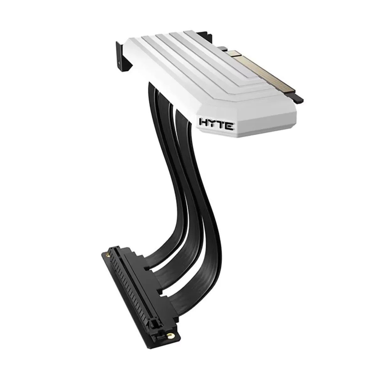 Райзер Hyte PCIE 4.0 Luxury Riser Cable 200mm White (CA-Y101-PCIE Riser Cable-white) HYTE купить в Украине
