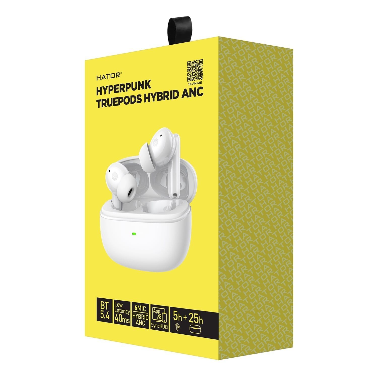 Bluetooth-гарнітура Hator Hyреrpunk Truepods Hybrid ANC White (HTA432) Hator купити в Україні