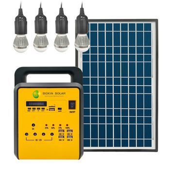 Сонячна домашня акумуляторна система Boxin, 18V / 10W, Solar Panel, 12V DC, USB 5V, FM Radio, MP3, Q4 Voltronic купити в Україні