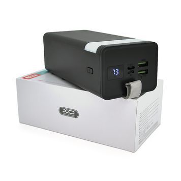 PowerBank XO-PR130 40000mAh, Input:5V / 3A, 9V / 2.23A,12V / 1.67A (MicroUSB,Type-C), Output: 5V / 4.5A,5V / 3A,9V / 2A, 12V / 1.5A (2USB,Type-C), Q44,Black XO купити в Україні