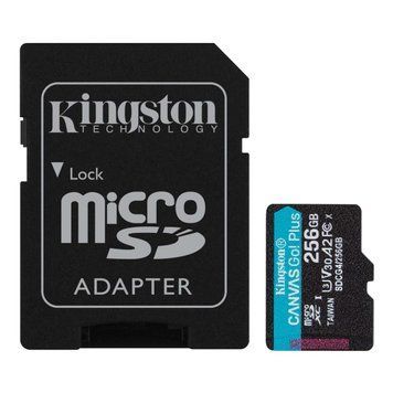 Карта пам&rsquo;яті MicroSDXC 256GB UHS-I/U3 Class 10 Kingston Canvas Go! Plus R200/W160MB/s + SD-адаптер (SDCG4/256GB) Kingston купити в Україні