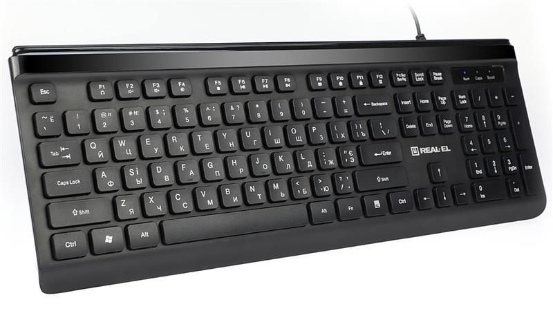 Клавиатура REAL-EL Comfort 7085 Ukr Black REAL-EL купить в Украине