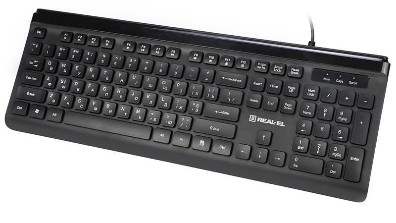 Клавиатура REAL-EL Comfort 7085 Ukr Black REAL-EL купить в Украине