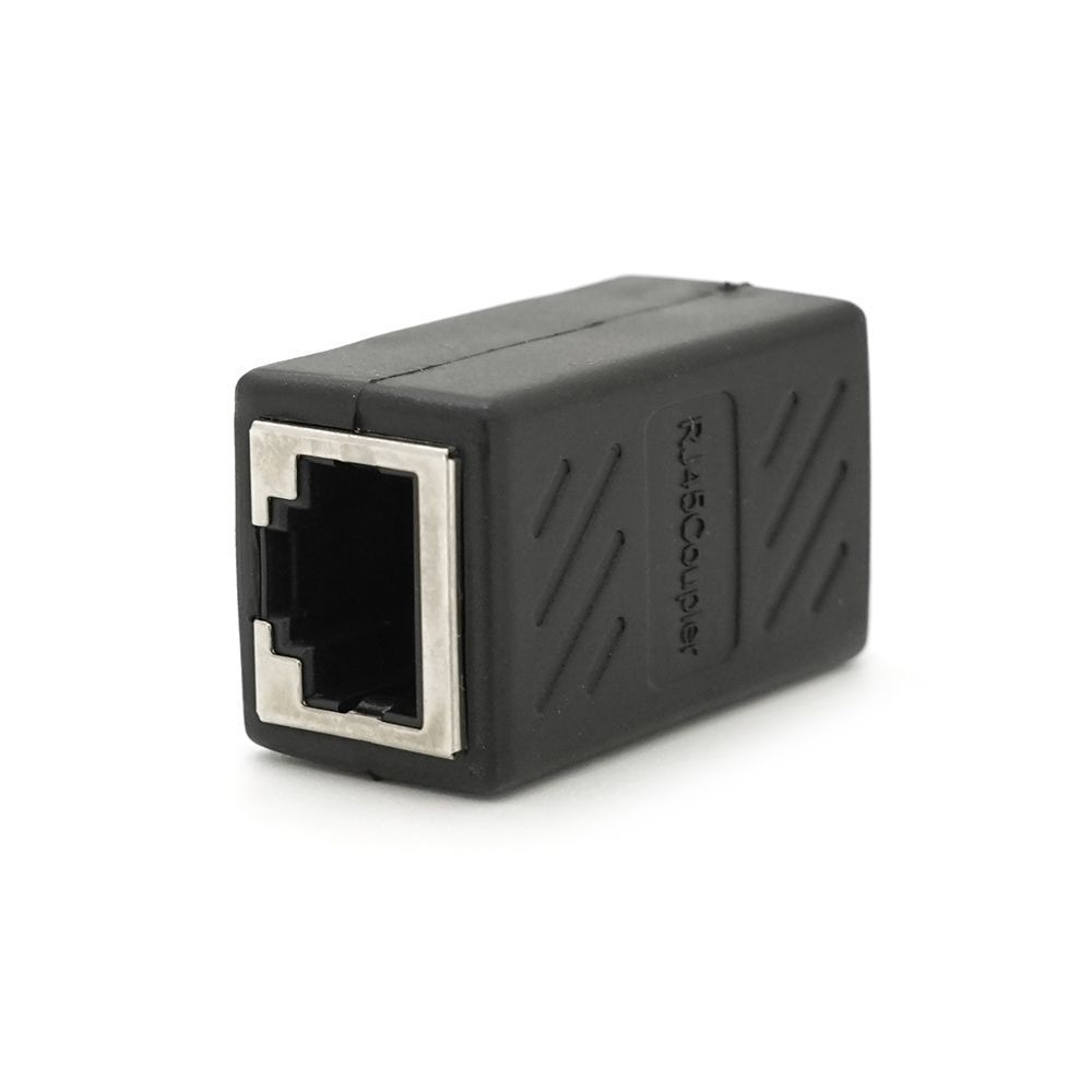 З'єднувач RJ45 8P8C мама / мама RJ45 для з'єднання кабелю, екранований, чорний, Q50 Voltronic купити в Україні