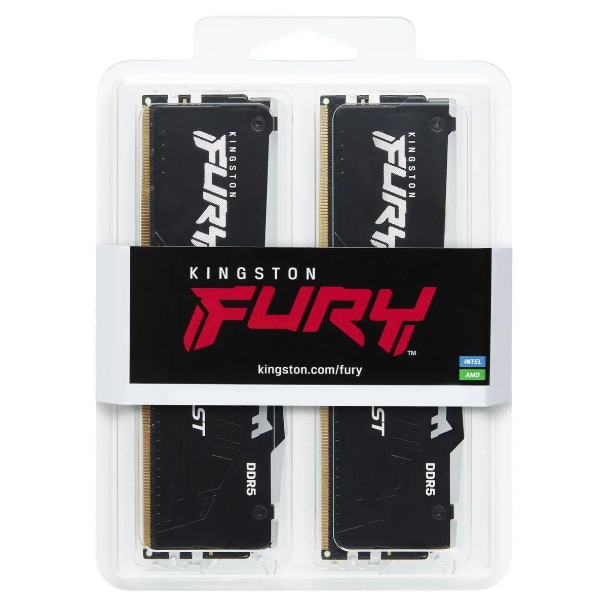 Модуль пам'яті Kingston FURY Beast Black RGB DDR5 6400 32GB (2x16GB) CL32-39-39 1.4V EXPO Kingston FURY купити в Україні
