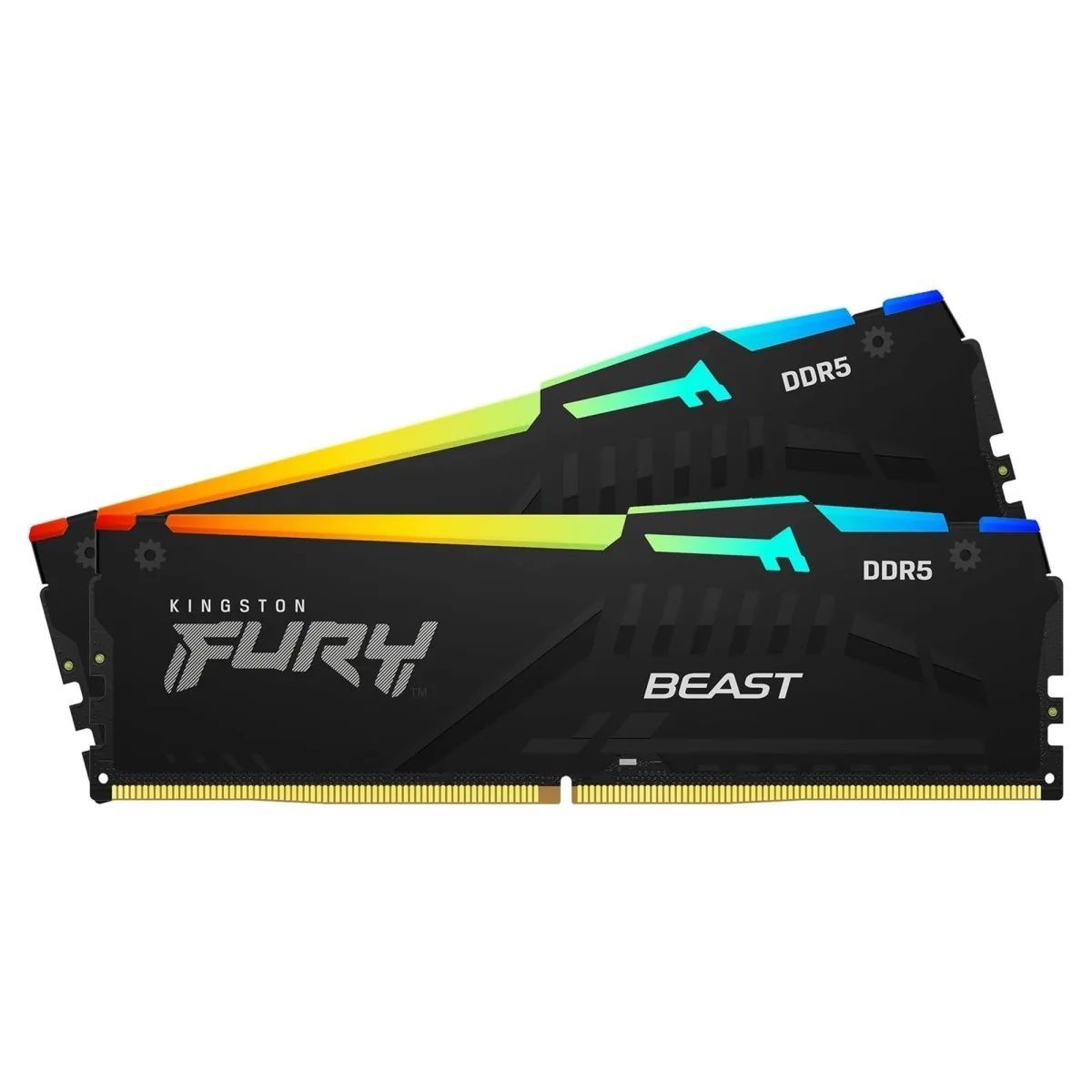Модуль пам'яті Kingston FURY Beast Black RGB DDR5 6400 32GB (2x16GB) CL32-39-39 1.4V EXPO Kingston FURY купити в Україні
