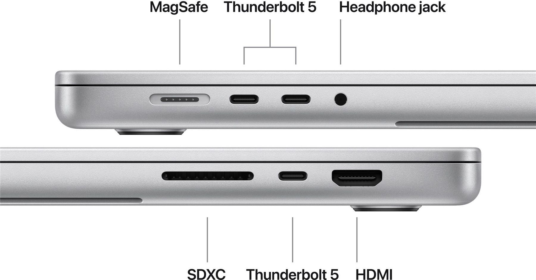 Ноутбук Apple MacBook Pro 16" M5 Max 36/2TB 2026 (MGE74UA/A) Silver Apple купити в Україні