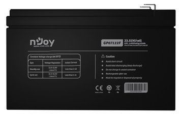 Акумуляторна батарея Njoy GP07122F 12V 7AH (BTVACGUOBTD2FCN01B) AGM Njoy купити в Україні