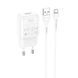 Набор СЗУ 110-240V HOCO C96A+ кабель Micro, 1xUSB, 2.1A, кабель 1м, White, Blister HOCO &mdash; фото