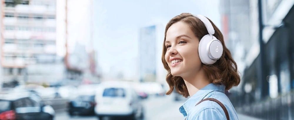 Bluetooth-гарнитура Anker SoundCore Space Q45 White (A3040G21) Anker купить в Украине