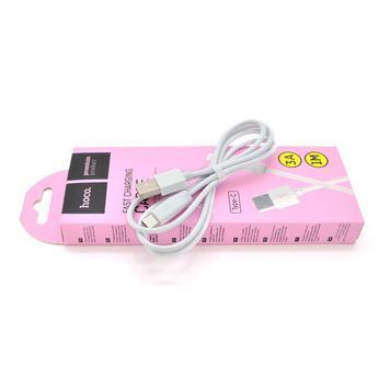 Кабель Hoco X1, Type-C-USB, 3A, White, довжина 1м, BOX HOCO купити в Україні