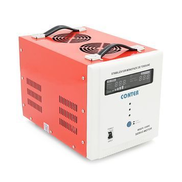 Стабилизатор напряжения Conter MSER 10000 VA-V2 / 7500W однофазный,сервопривод,напольного монтажа,LEDдисплей,диап130-260V,AC230&plusmn;3%,колодка,220x335x230mm Conter купить в Украине