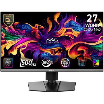 Монитор MSI 26.5" MAG 272QP QD-OLED X50 Black 500Hz MSI купить в Украине