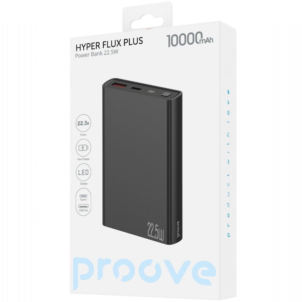 Универсальная мобильная батарея Proove Hyper Flux Plus 22.5W 10000mAh White (PBF122120002) Proove купить в Украине