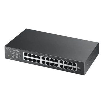 Коммутатор ZYXEL GS1100-24E (GS1100-24E-EU0103F) (24xGE, настольный, бесшумный) ZYXEL купить в Украине