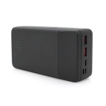 PowerBank XO-PR201 30000mAh, Input: (2xType-C), Output: (2хUSB, 2хType-C), PD65W для Laptop, plastic, Black, Q20 XO купити в Україні