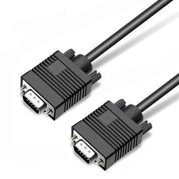 Кабель Prologix VGA - VGA (M/M), HD15M/HD15M (3+9С), 5 м, Black (PR-VGA-VGA-P-06-28-5m) Prologix купить в Украине