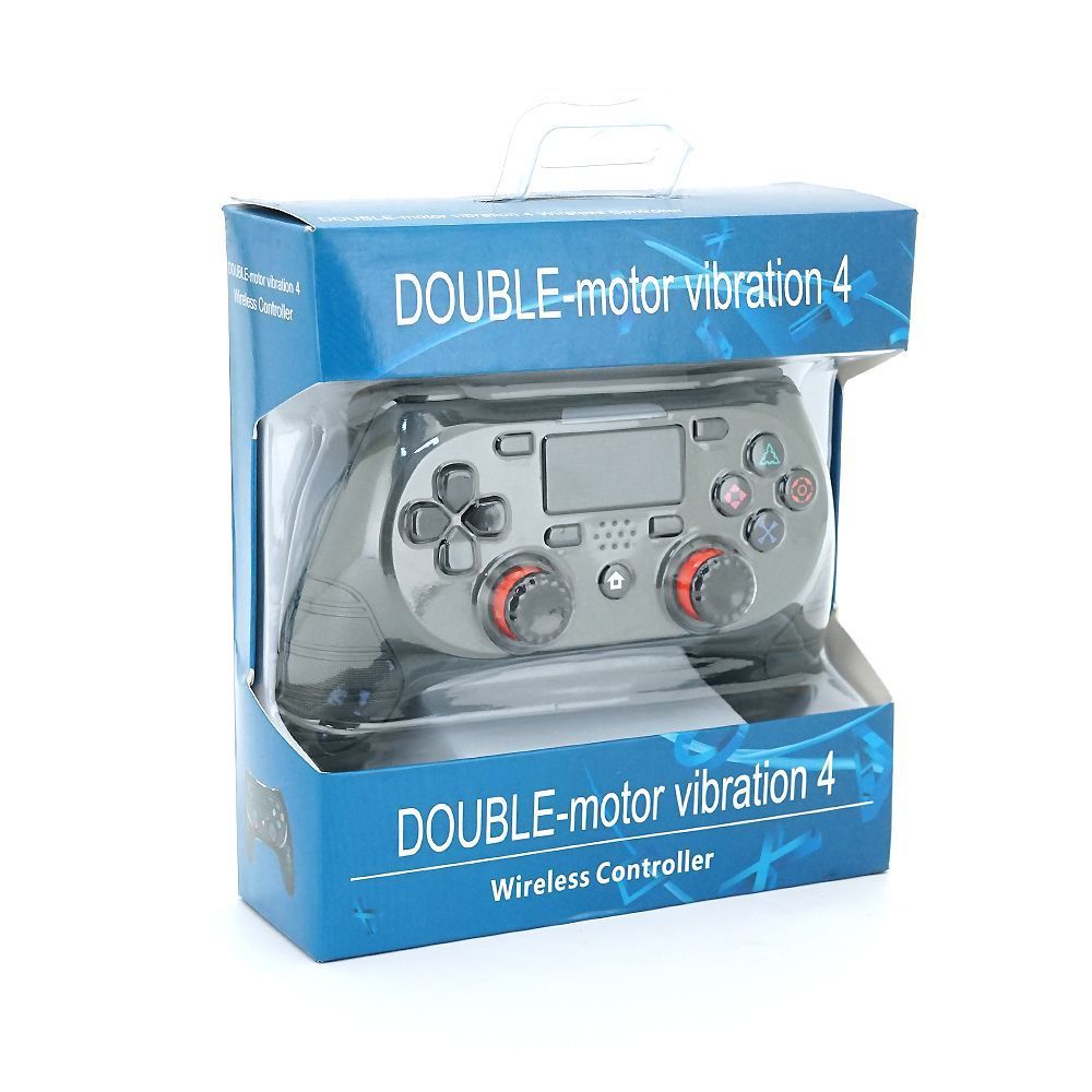 Геймпад Brazzers S8-P беспроводной для PS4 Wireless DOUBLE-motor vibration 4, разъем для наушников, LED light bar, Silver, 3.7V, 600mAh, Blister-box Brazzers купить в Украине