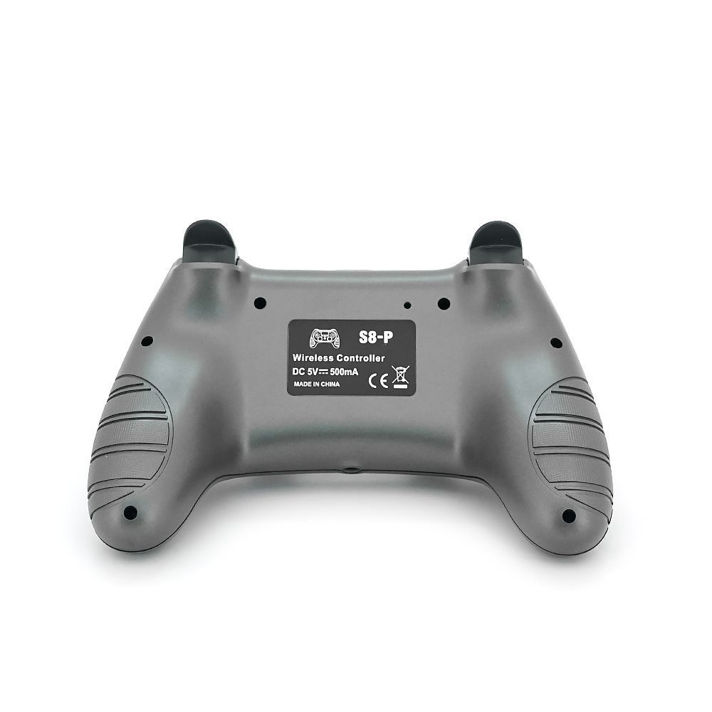 Геймпад Brazzers S8-P беспроводной для PS4 Wireless DOUBLE-motor vibration 4, разъем для наушников, LED light bar, Silver, 3.7V, 600mAh, Blister-box Brazzers купить в Украине