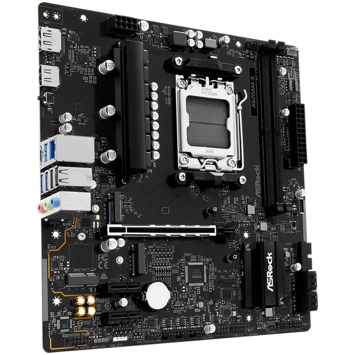 Материнська плата ASRock A620AM-X (sAM5, AMD A620, DDR5, mATX) ASRock купить в Украине