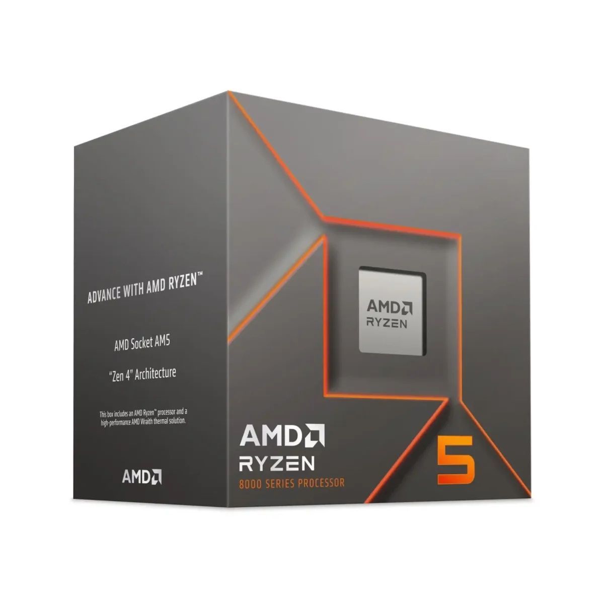 Процесор AMD Ryzen 5 8400F (6C/12T, 4.2-4.7GHz,16MB,65W,AM5) Tray (100-000001591) AMD купить в Украине