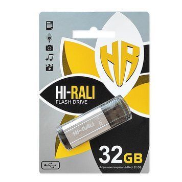 Флеш-накопичувач USB 32GB Hi-Rali Stark Series Silver (HI-32GBSTSL) Hi-Rali купити в Україні