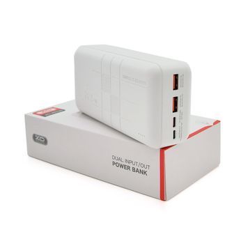 PowerBank XO-PR189 30000mAh,Input:5V / 2.5A,9V / 2A,12V / 1.5A(Type-C,MicroUSB),Output: 4.5V / 5A,5V / 4.5A,5V / 3A,9V / 2A,12V / 1.5A(2хUSB,Type-C),Q44,plastic,White XO купити в Україні