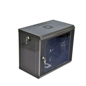 Шафа 9U, 600x350x507мм (Ш*Г*В), економ, акрилове скло, чорна Voltronic купить в Украине