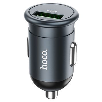 АЗУ 12-24V HOCO Z43, 1xUSB 3.0, 18W, Black, Box HOCO купить в Украине