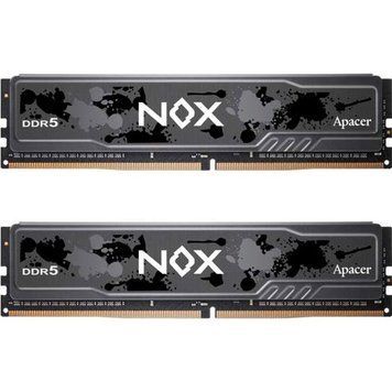 Модуль пам'яті DDR5 32GB (2x16GB) 5600 Apacer NOX BLACK C40 Apacer купить в Украине