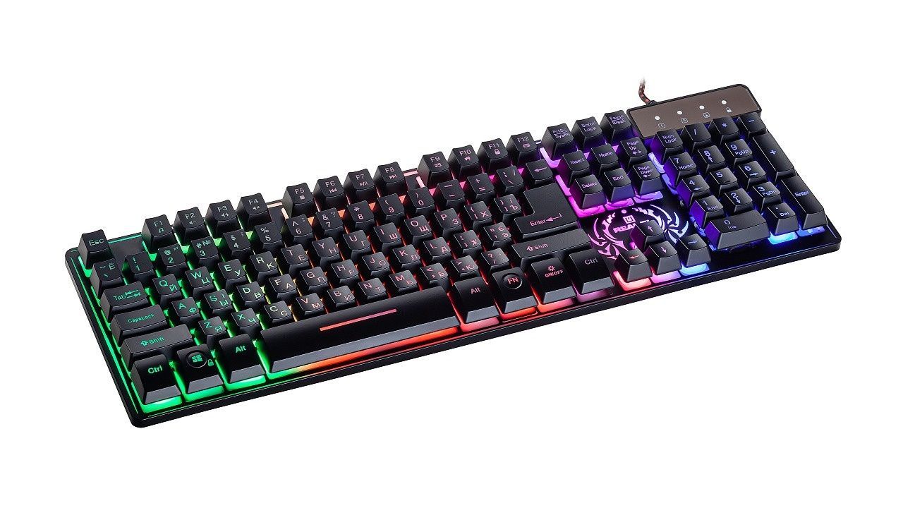 Клавіатура REAL-EL Comfort 7090 Backlit Black (EL123100031) REAL-EL купити в Україні