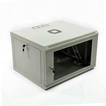 Шафа 6U, 600x500x373мм (Ш*Г*В), економ, акрилове скло, сіра Voltronic купить в Украине