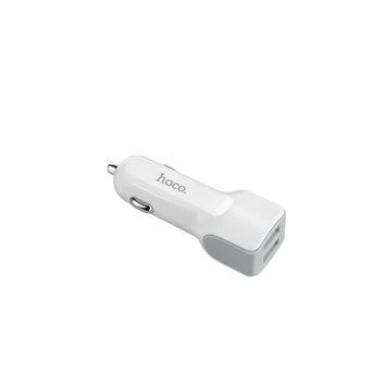 АЗУ 12-24V HOCO Z23, 2xUSB, 12W, White, Box HOCO купить в Украине