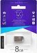 Флеш-накопичувач USB 8GB T&G 105 Metal Series Silver (TG105-8G) T&G &mdash; фото