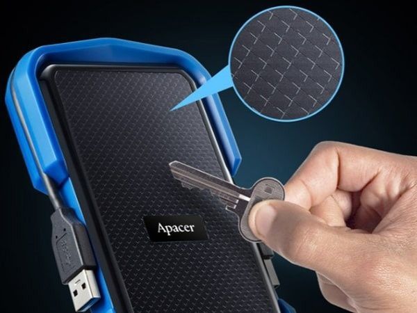 Внешний жесткий диск 2.5" USB 1.0TB Apacer AC631 Black/Blue (AP1TBAC631U-1) Apacer купить в Украине