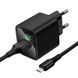 Набір СЗУ 110-240V HOCO CS81A+ кабель Micro, 1xUSB, 3A, 18W, QC3.0, кабель 1м, Black, Blister HOCO &mdash; фото