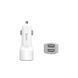 АЗУ 12-24V HOCO Z23, 2xUSB, 12W, White, Box HOCO &mdash; фото