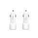 АЗУ 12-24V HOCO Z23, 2xUSB, 12W, White, Box HOCO &mdash; фото
