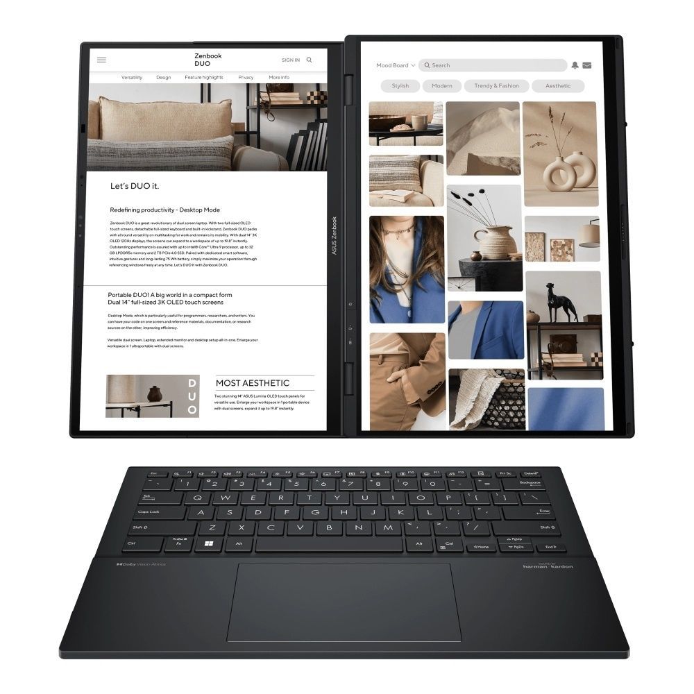 Ноутбук Asus Zenbook Duo UX8406CA-QL046W (90NB14X1-M001N0) Inkwell Gray Asus купить в Украине