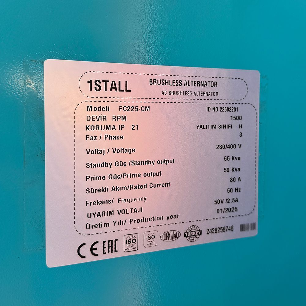 Дизельний генератор OYAL OYB-55 BAUDOUIN 4M06G55-5 55KVA / 48KW, Альтернатор OYL224D, витрата 75% навантаження - 8,8 літрів / год, 230 / 400 В, 50 Гц (AVR+ATS), 2400x1000x1500 мм, 1050 кг, 170 л OYAL купити в Україні