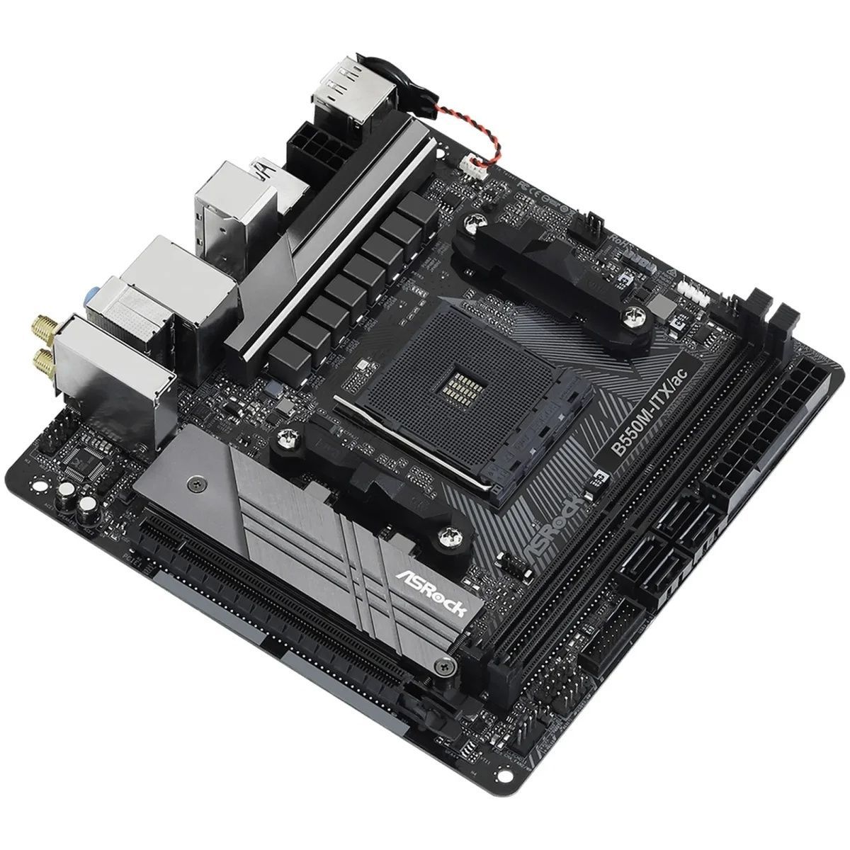 Материнська плата ASRock B550M-ITX/AC (sAM4, AMD B550, DDR4, Mini-ITX) ASRock купити в Україні
