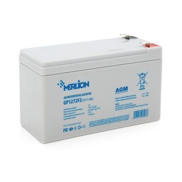 Акумуляторна батарея MERLION AGM GP1272F2B 12 V 7,2 Ah ( 150 x 65 x 95 (100) ) White Q10 MERLION купити в Україні