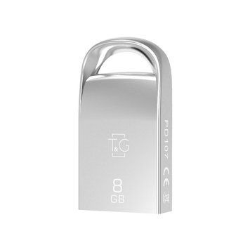 Флеш-накопичувач USB 8GB T&G 107 Metal Series Silver (TG107-8G) T&G купити в Україні