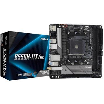 Материнська плата ASRock B550M-ITX/AC (sAM4, AMD B550, DDR4, Mini-ITX) ASRock купить в Украине