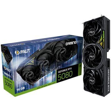Відеокарта GF RTX 5080 16GB GDDR7 GamingPro Palit (NE75080019T2-GB2031A) Palit купити в Україні