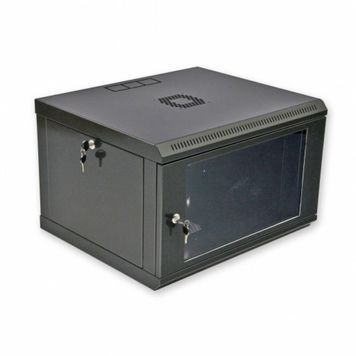 Шафа 6U, 600x500x373мм (Ш*Г*В), економ, акрилове скло, чорна Voltronic купить в Украине