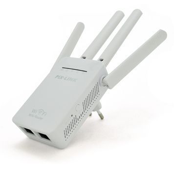 Підсилювач WiFi сигналу з 4-ма вбудованими антенами LV-WR09, живлення 220V, 300Mbps, IEEE 802.11g / n, 2.4-2.4835GHz, BOX Voltronic купити в Україні