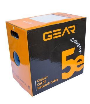 Кабель витая пара GEAR FTP 4x2x0,51 Cat5E, CU, для внутренних работ, 305m GEAR купить в Украине