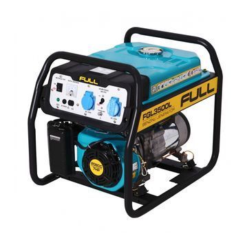 Генератор бензиновий FGL 3500L, 1-фазний 230V, 50Hz, 3.5kVA / 2.8kW, бак 17 л, витрата 1.3 л / год, пуск: ручний, охл.: повітряне, 620х470х530 мм, 46 кг FULL купити в Україні
