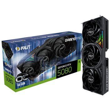 Відеокарта GF RTX 5080 16GB GDDR7 GamingPro OC Palit (NE75080S19T2-GB2031A) Palit купити в Україні